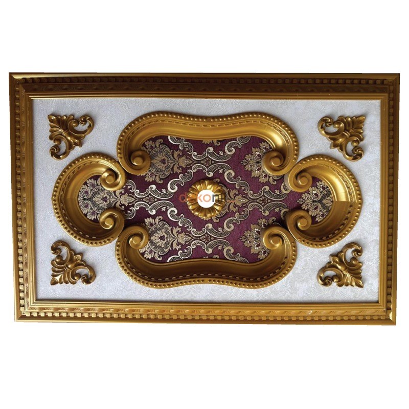 Altın Bordo Dikdörtgen Saray Tavan 60*90 cm