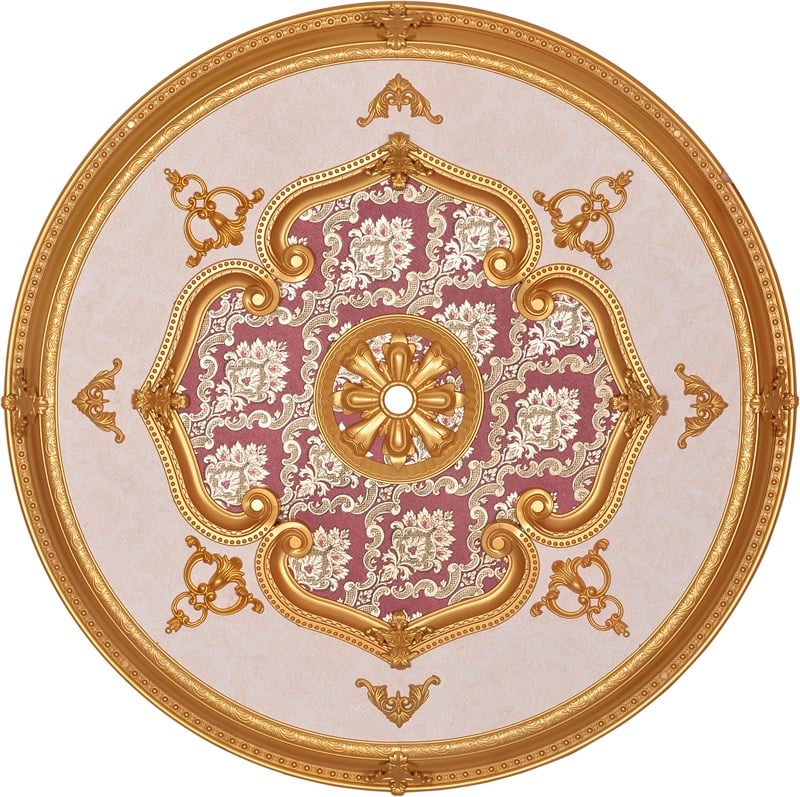Altın Bordo Oval Saray Tavan 120cm