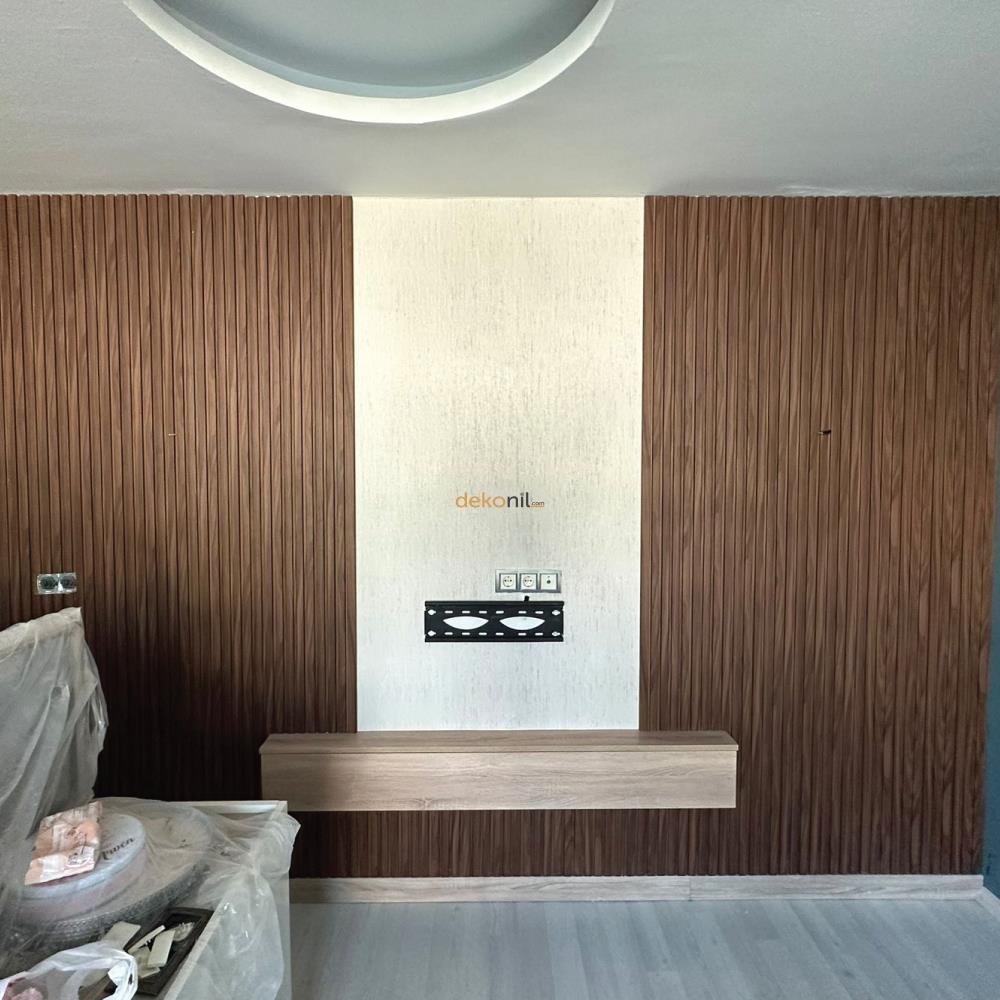 Anadolu Ceviz Mdf Tavan ve Duvar Lambri 12cm