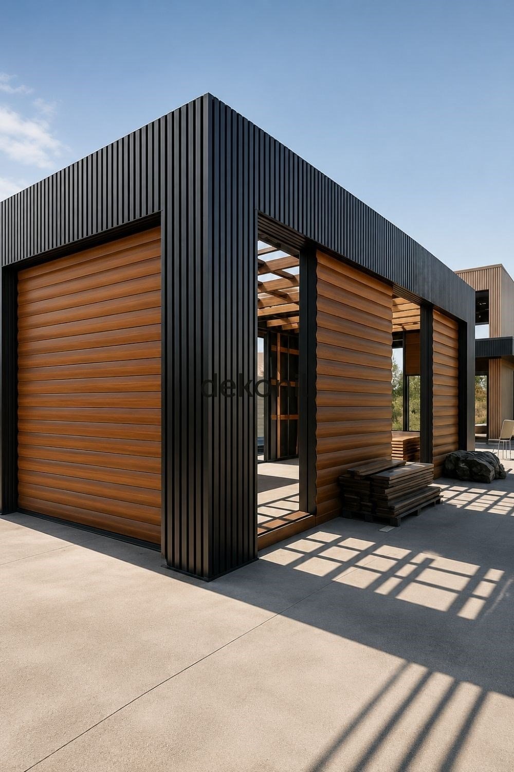 Anthracite Exterior Wall Paneling 20cm