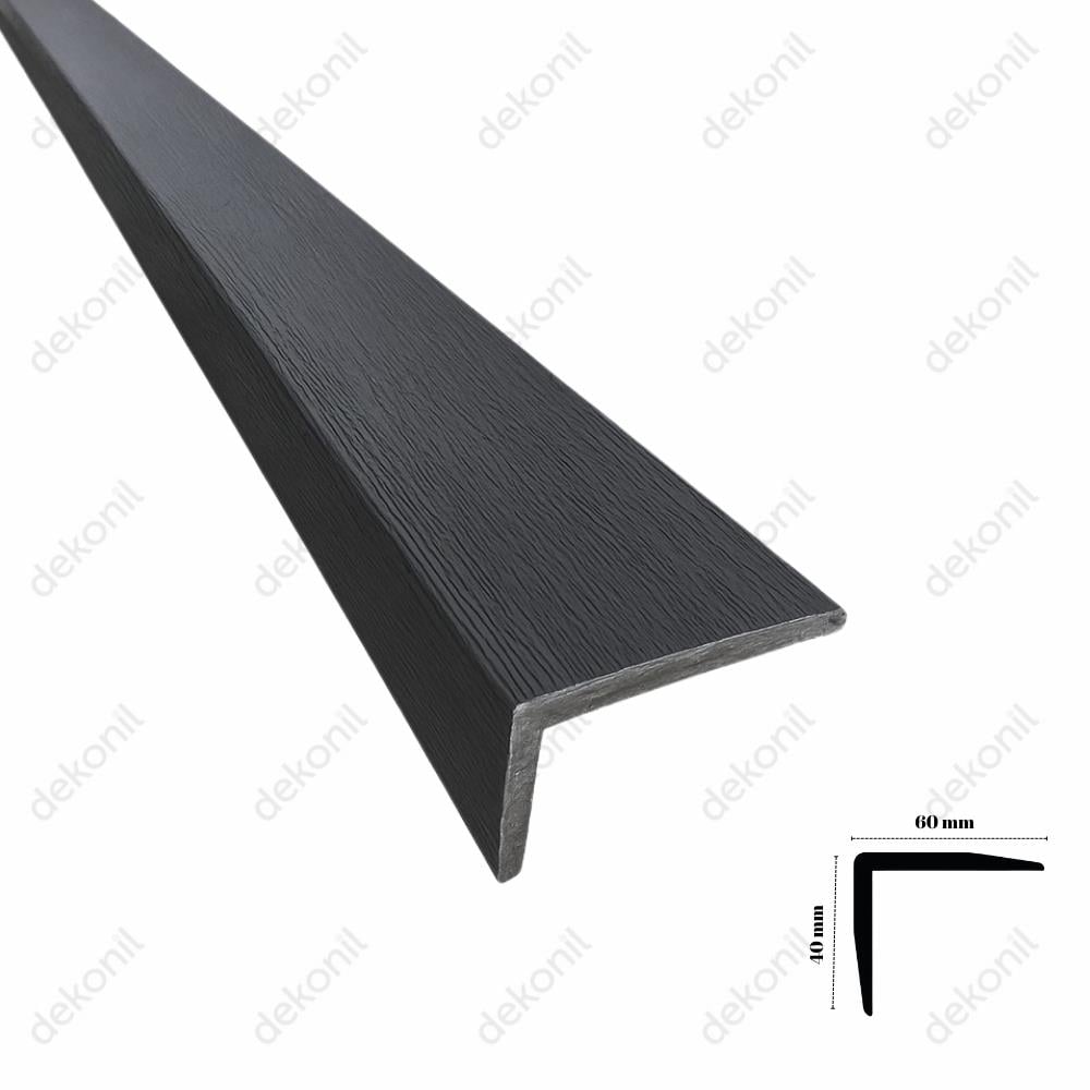 Antrasit Dış Cephe Lambri Köşe Profili 4*6 cm
