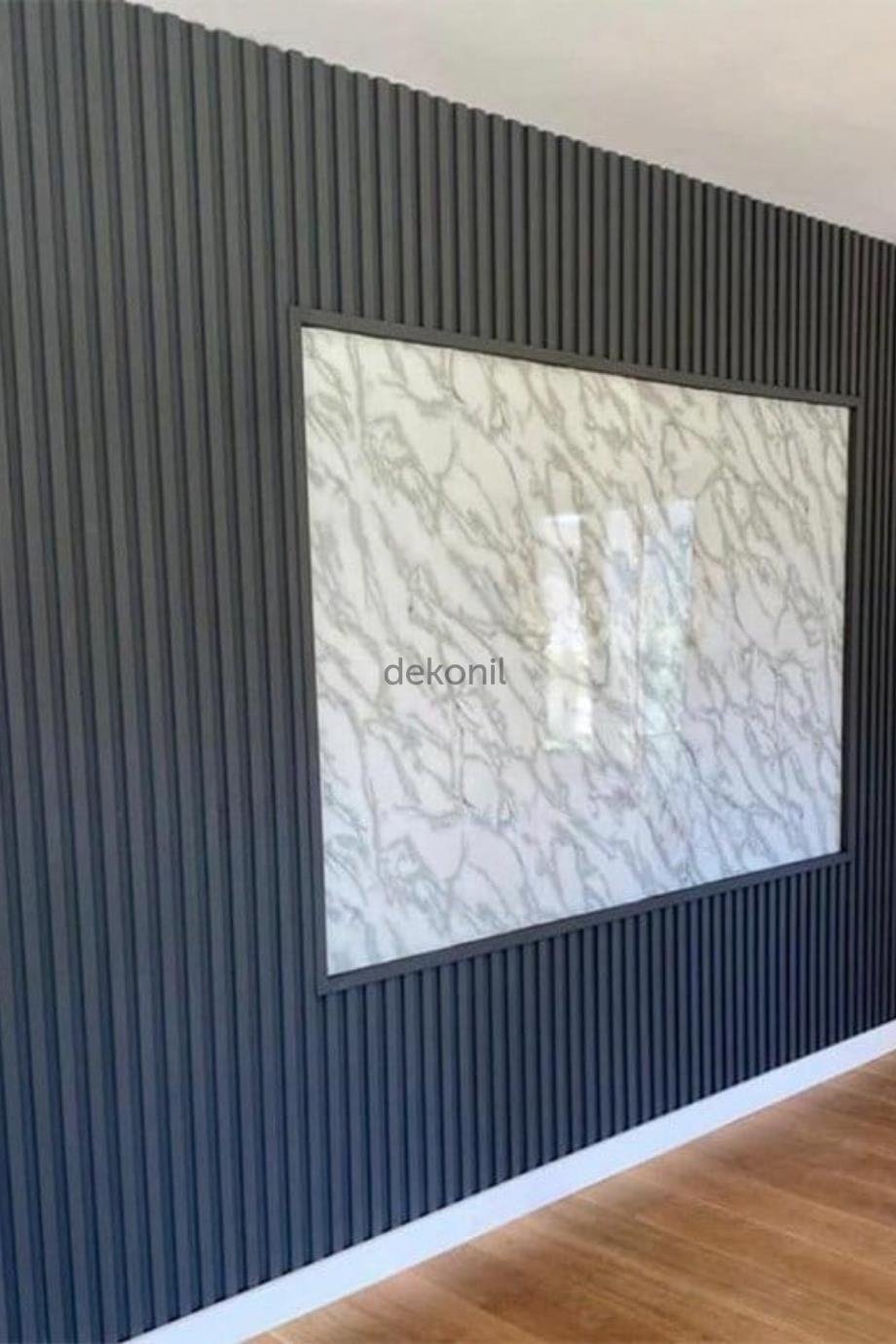 ألواح الجدران والسقف من لون أنثراسايت 12 سم