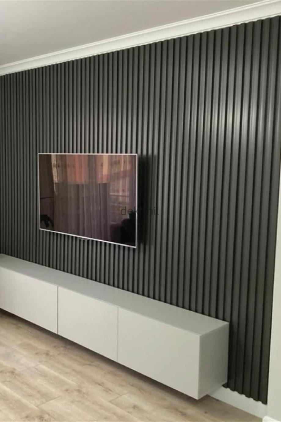 ألواح الجدران والسقف من لون أنثراسايت 12 سم