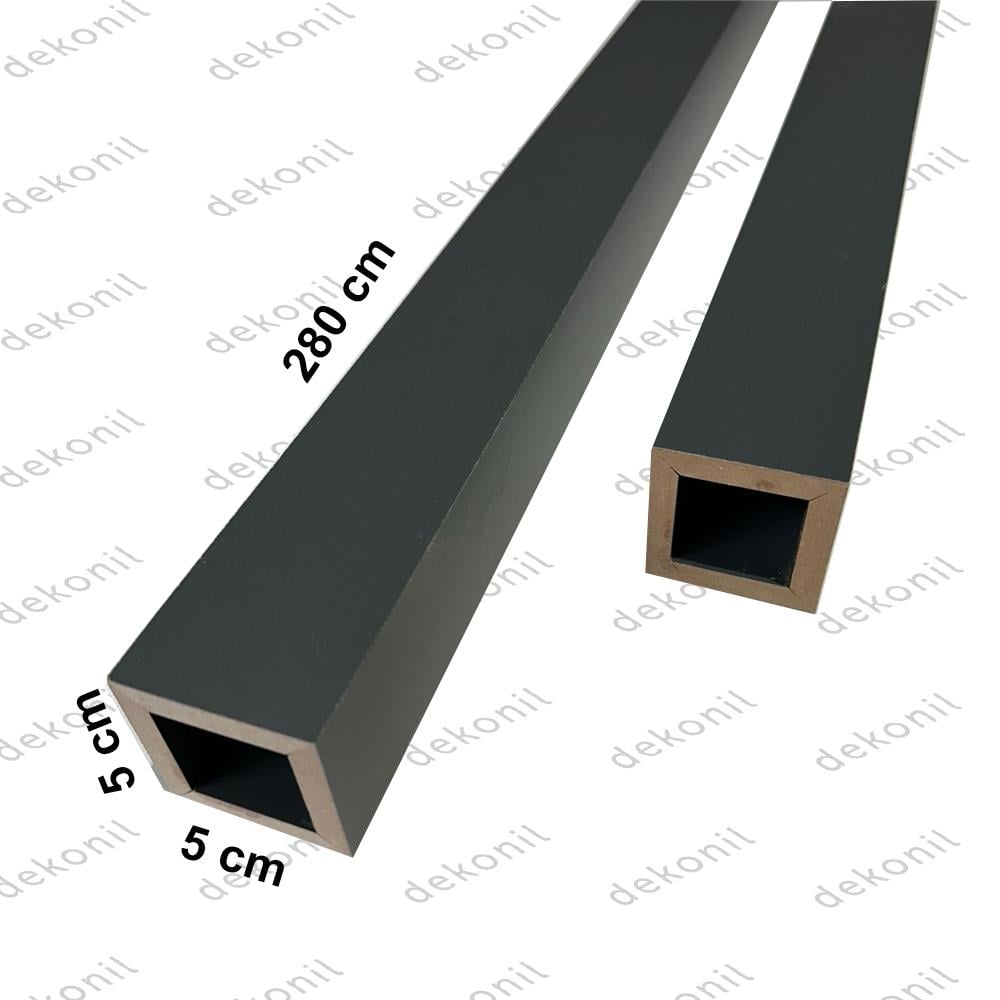 Antrasit Seperatör Duvar Bölme Profili 5*5*280cm