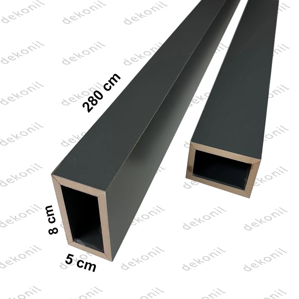 Antrasit Seperatör Duvar Bölme Profili 5*8*280 cm