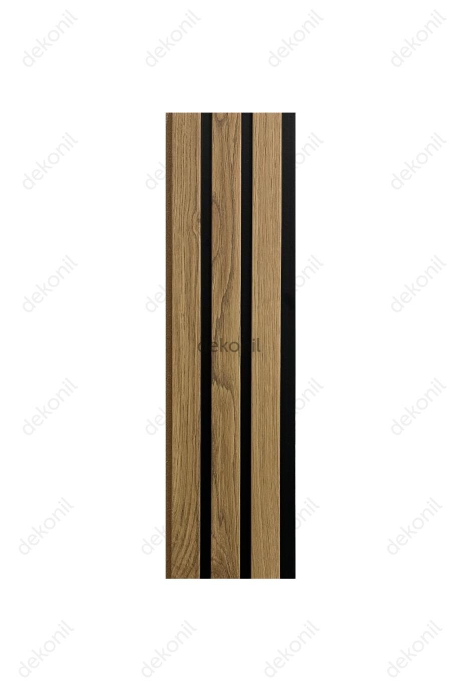 Asos Black MDF Lambri, Lux Duvar Paneli 12 cm
