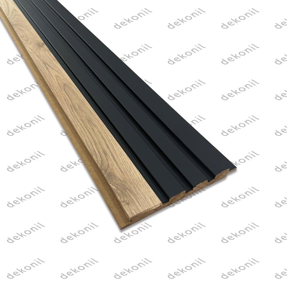 Asos Black Mdf Tavan ve Duvar Lambri 18cm