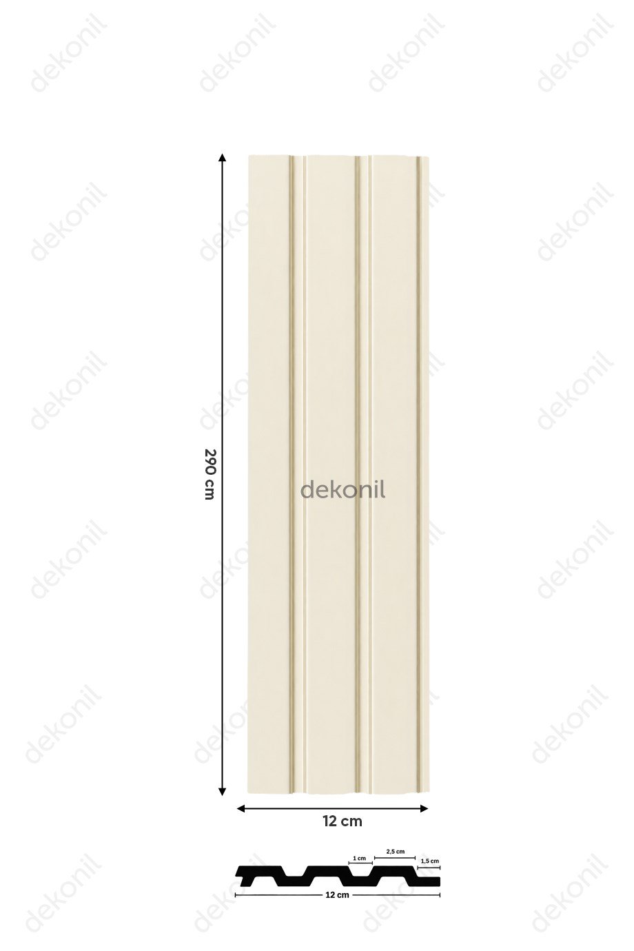 Ay Taşı Duvar ve Tavan Lambri 11,5cm