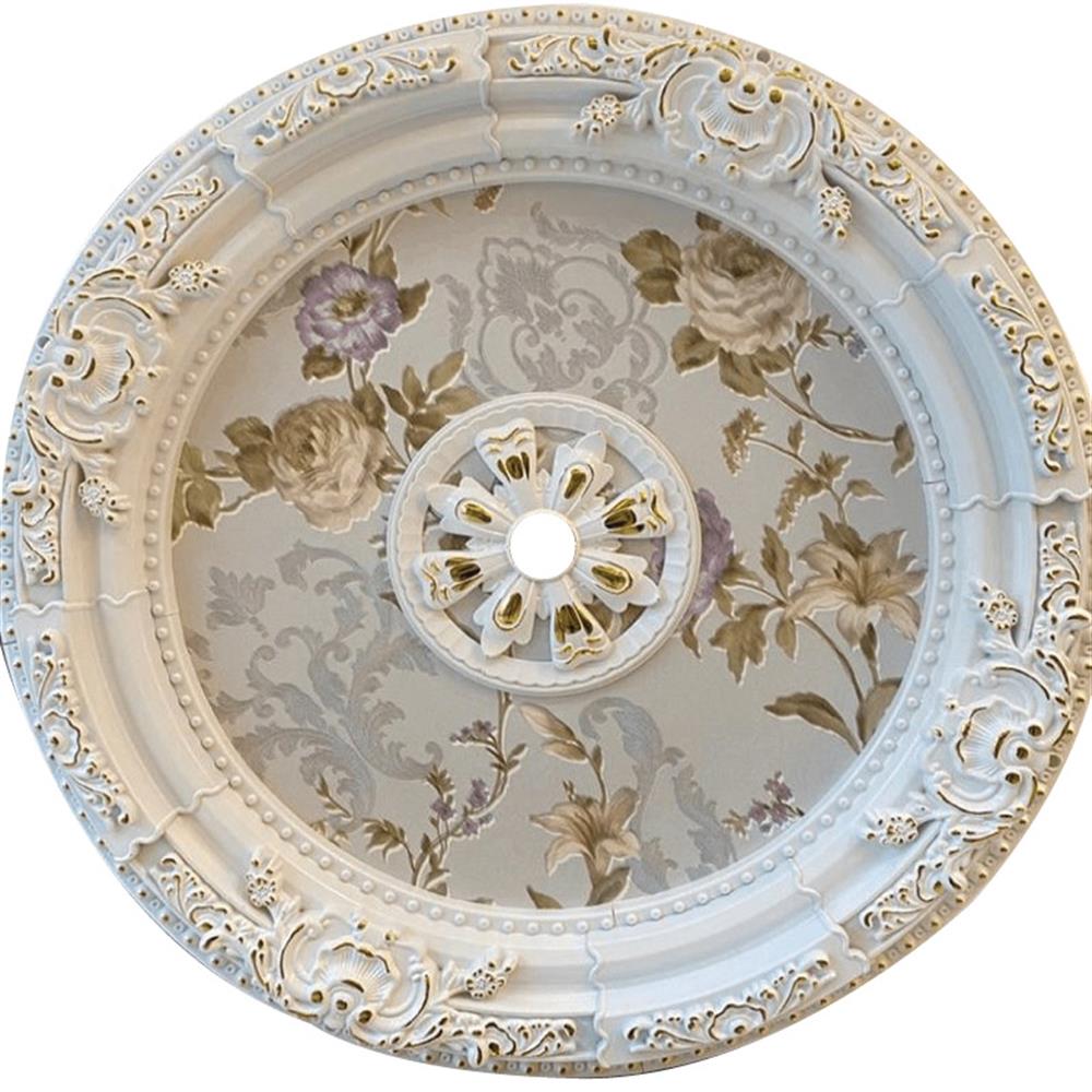 Beyaz Altın Oval Saray Tavan 90cm