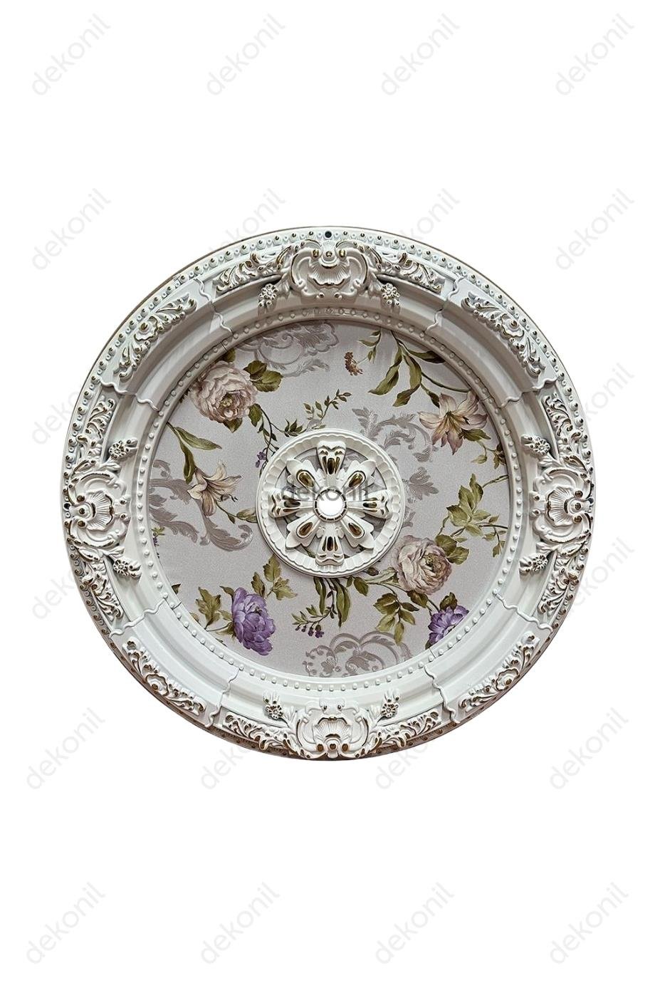 Beyaz Altın Oval Saray Tavan 90cm