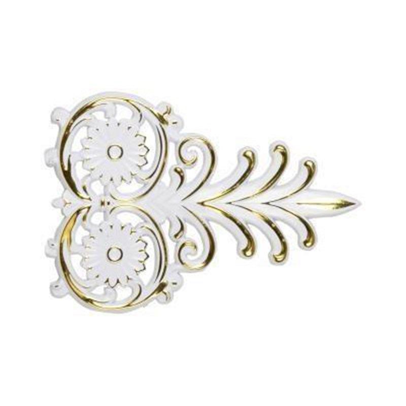 Beyaza Altın Saray Tavan Mızrak Motif 14*21 cm