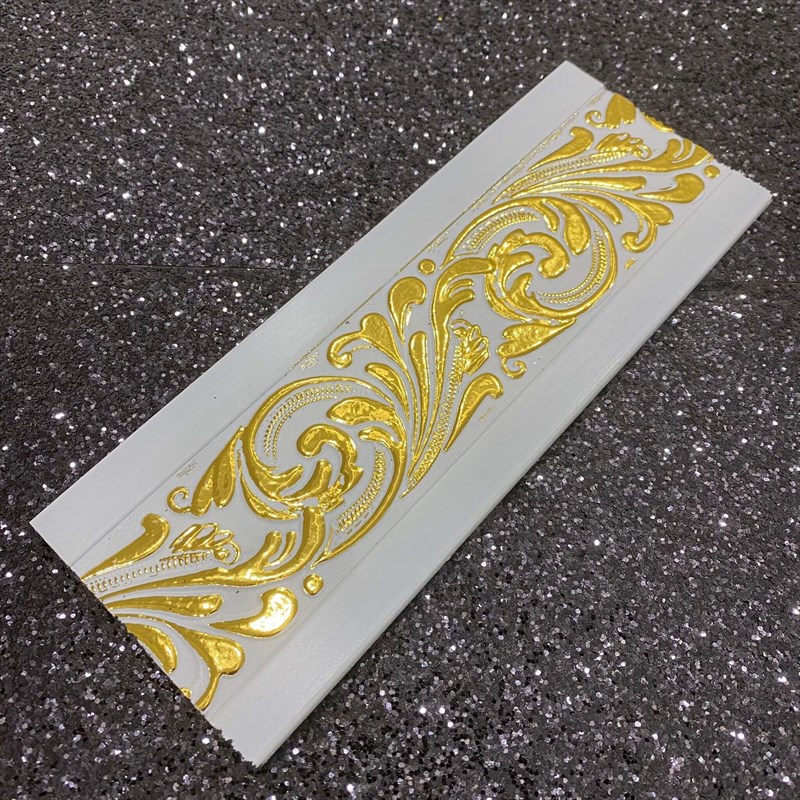 Beyaza Altın Sarmaşık Bordür 8cm | Dekonil