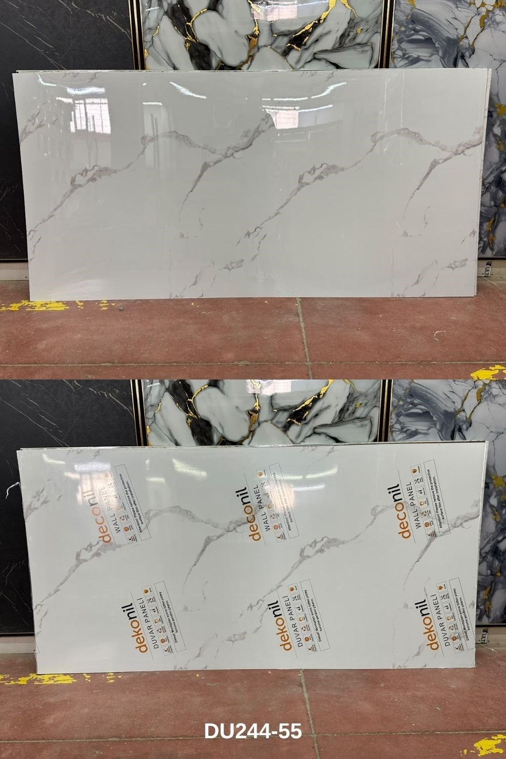 Bianco Beyaz Mermer Desenli PVC Duvar Paneli 122x244 cm