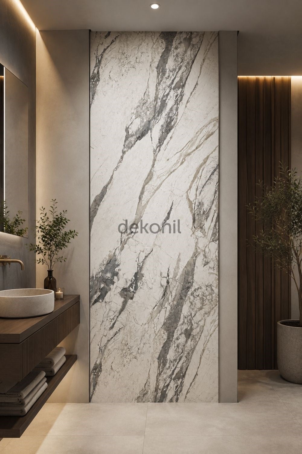 Bianco SPC Duvar Paneli Mermer Desenli 96 *280 cm (2,70 m²)
