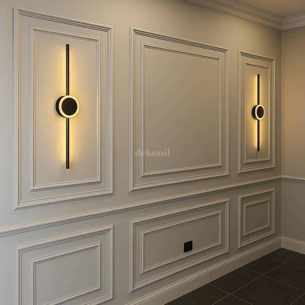 Black Cosmos Şarjlı Kablosuz LED Aplik