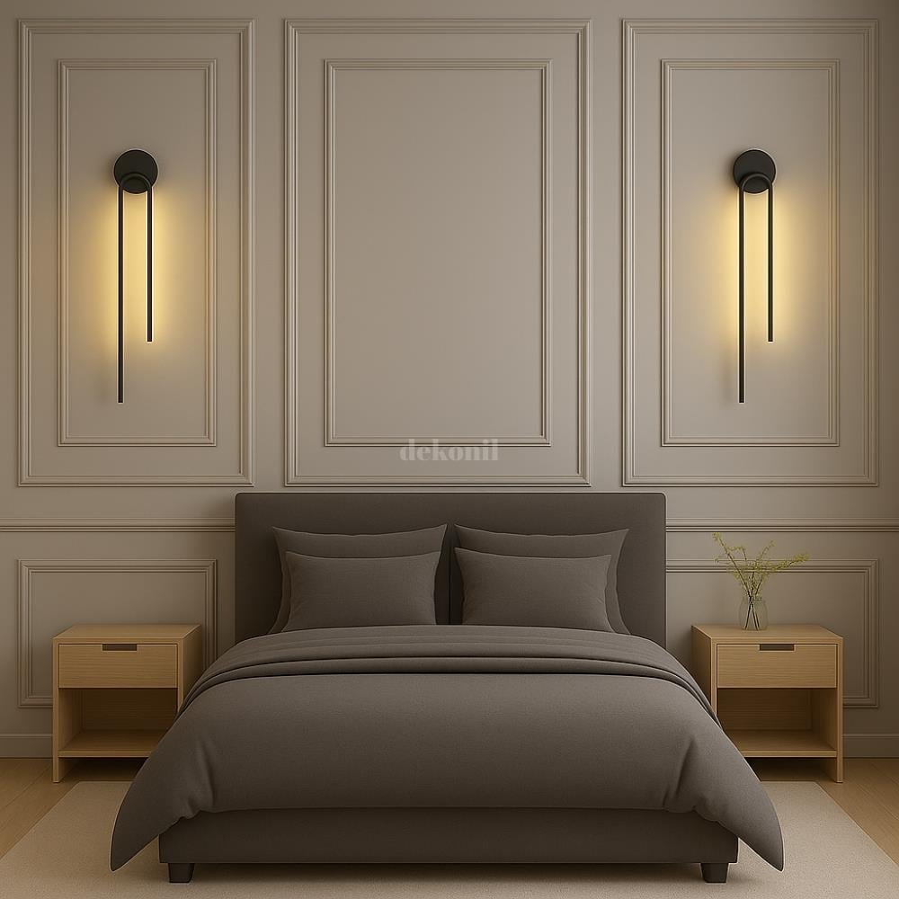 Black Ingis Abajur Şarjlı Kablosuz LED Aplik