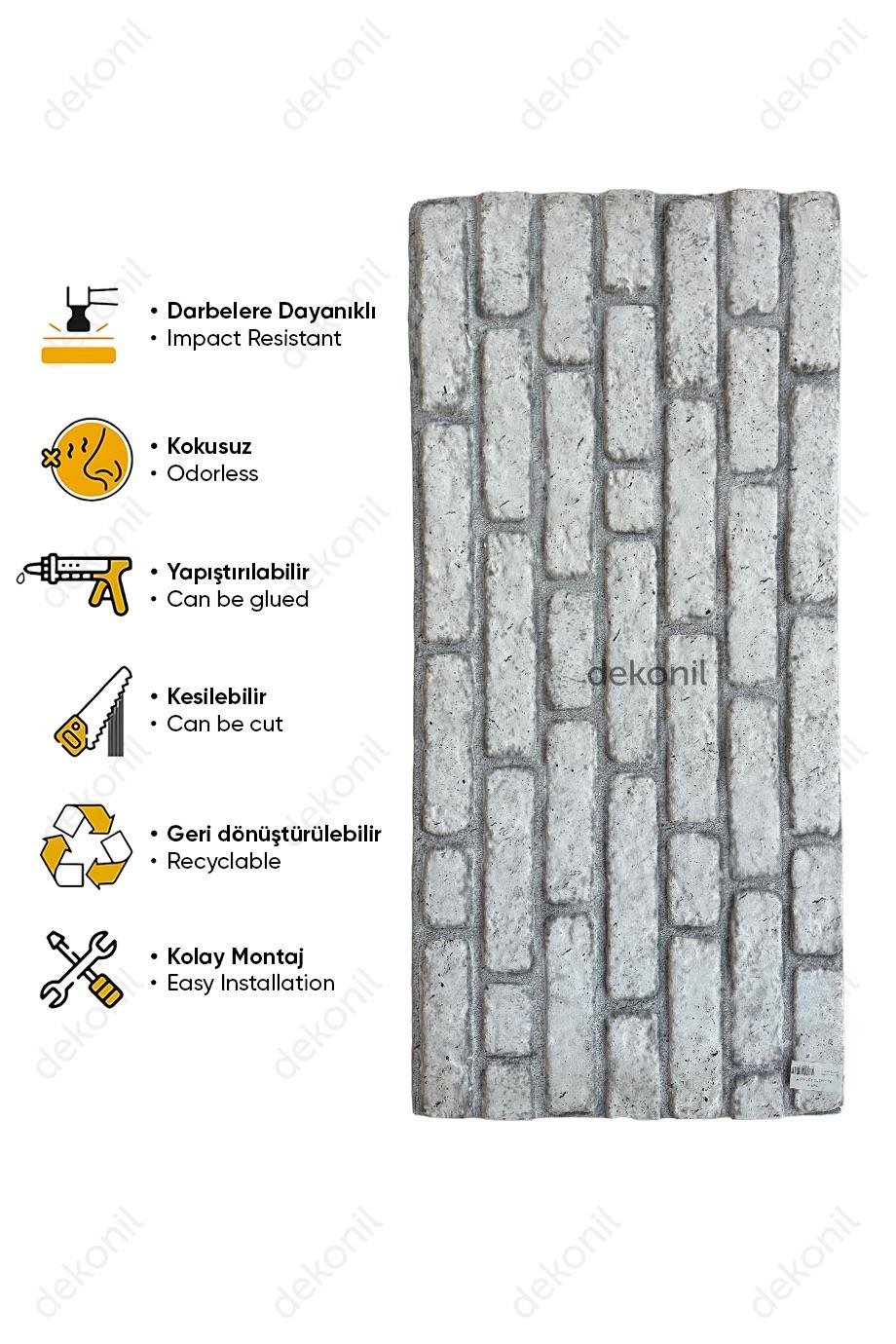 لوحة حائط EPS بملمس الطوب في الطابق السفلي 50*100 سم