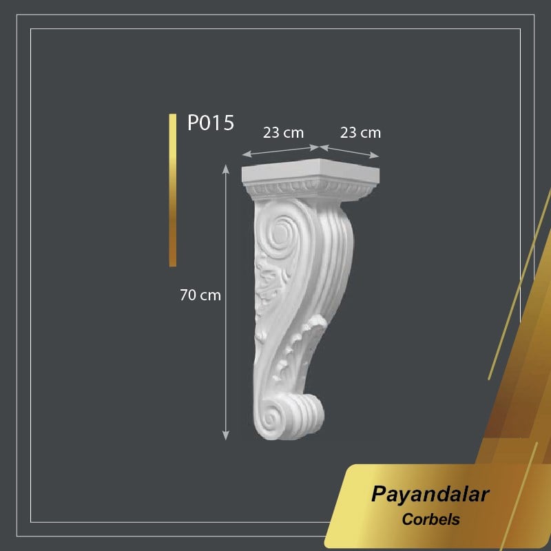 Boyanabilir Poliüretan Payanda 23*68*23cm