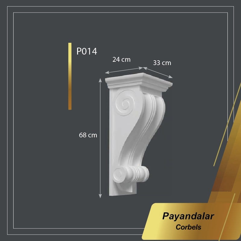 Boyanabilir Poliüretan Payanda 33*68*24cm