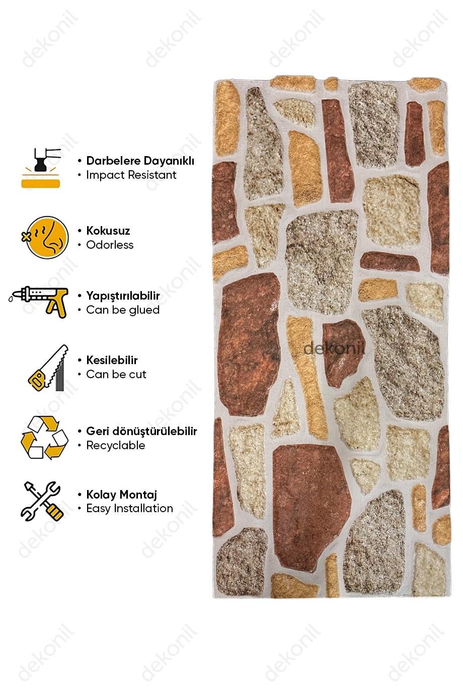 Buztaş Doğal Taş EPS Duvar Paneli 50*120 cm