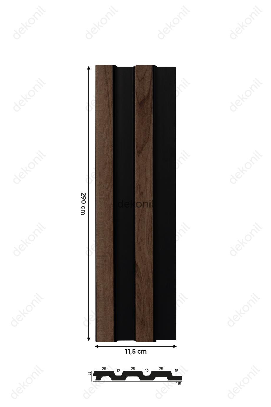 ألواح من خشب الصنوبر الأسود 11.5 سم