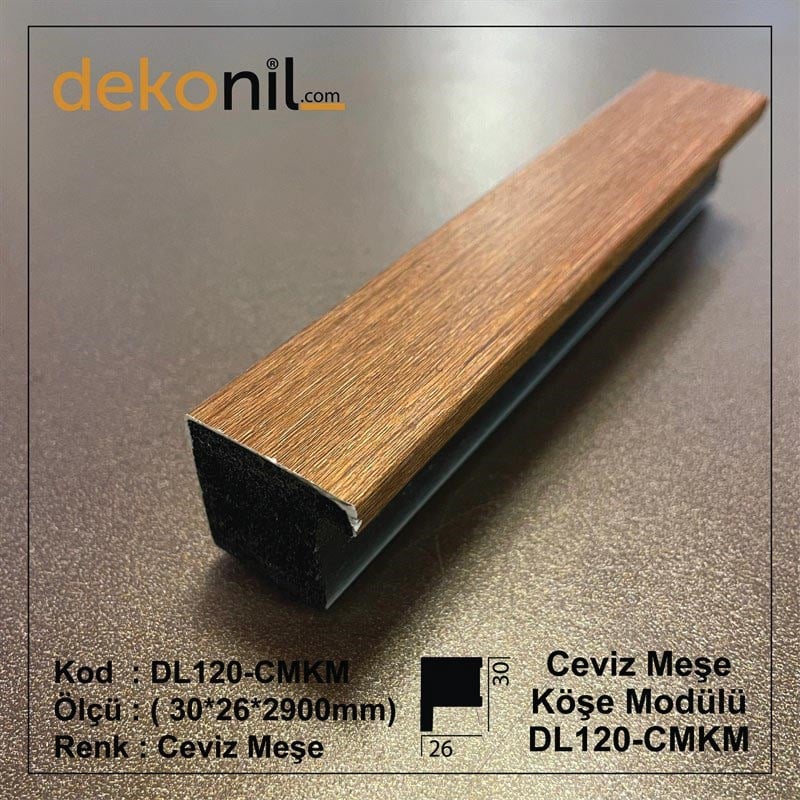 Ceviz Meşe Çerçeve Profili 3cm