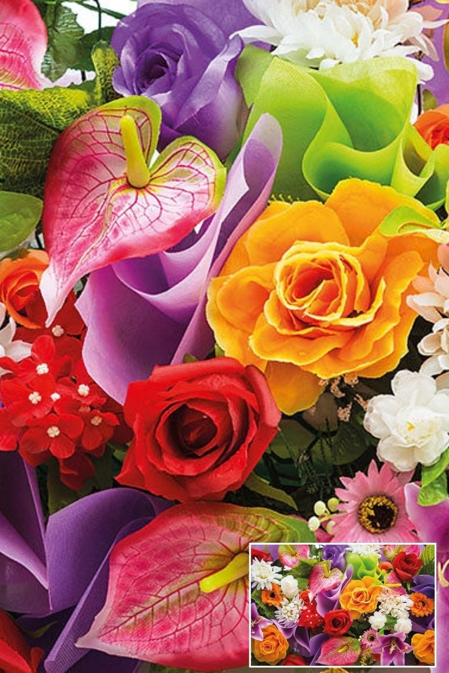Floral Patterned Textile Based Personalized Print Wallpaper