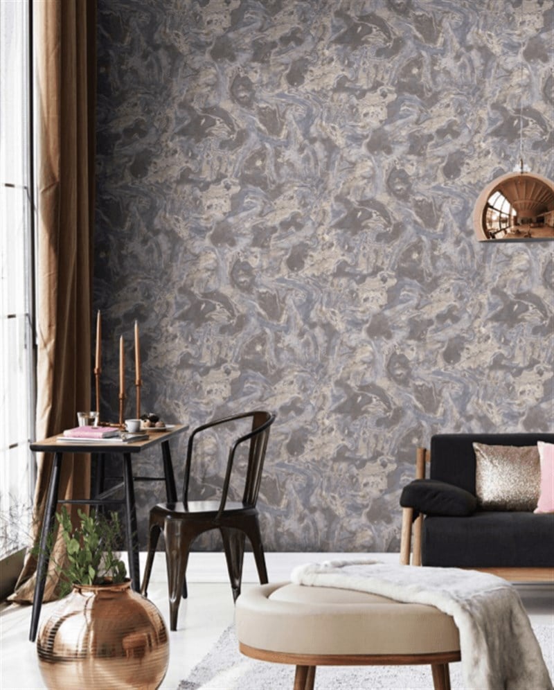 Decowall Orlando 1509-04 Mermer Desenli Duvar Kağıdı l Dekonil