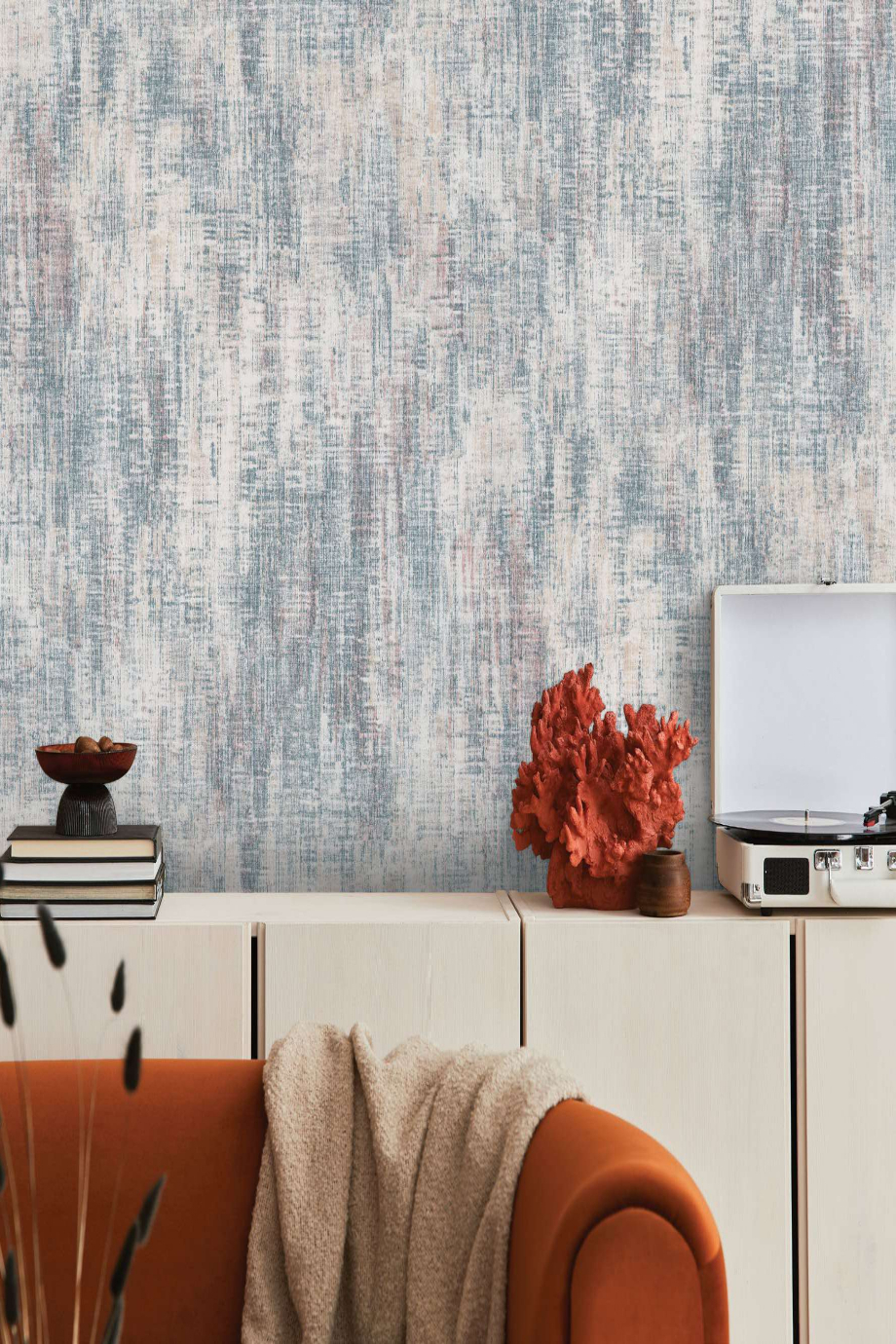 Decowall Rina Sıva Desenli Duvar Kağıdı 704-03