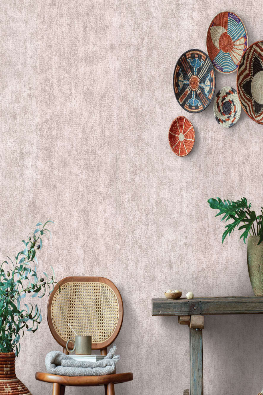 Decowall Rina Sıva Desenli Duvar Kağıdı 709-07