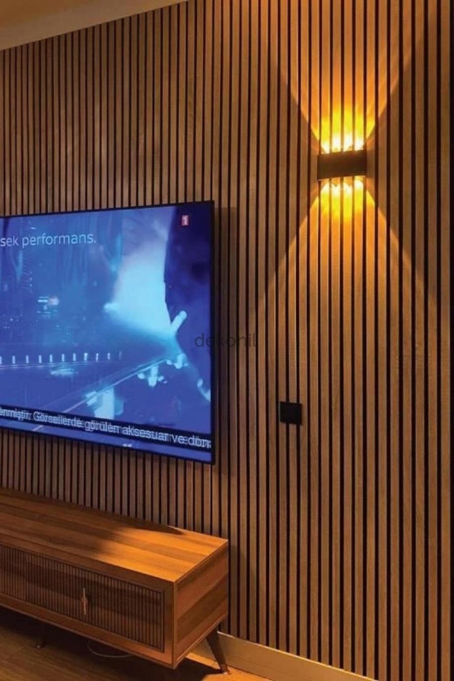 Dekonil Kara Çam Tavan ve Duvar Lambri 21cm