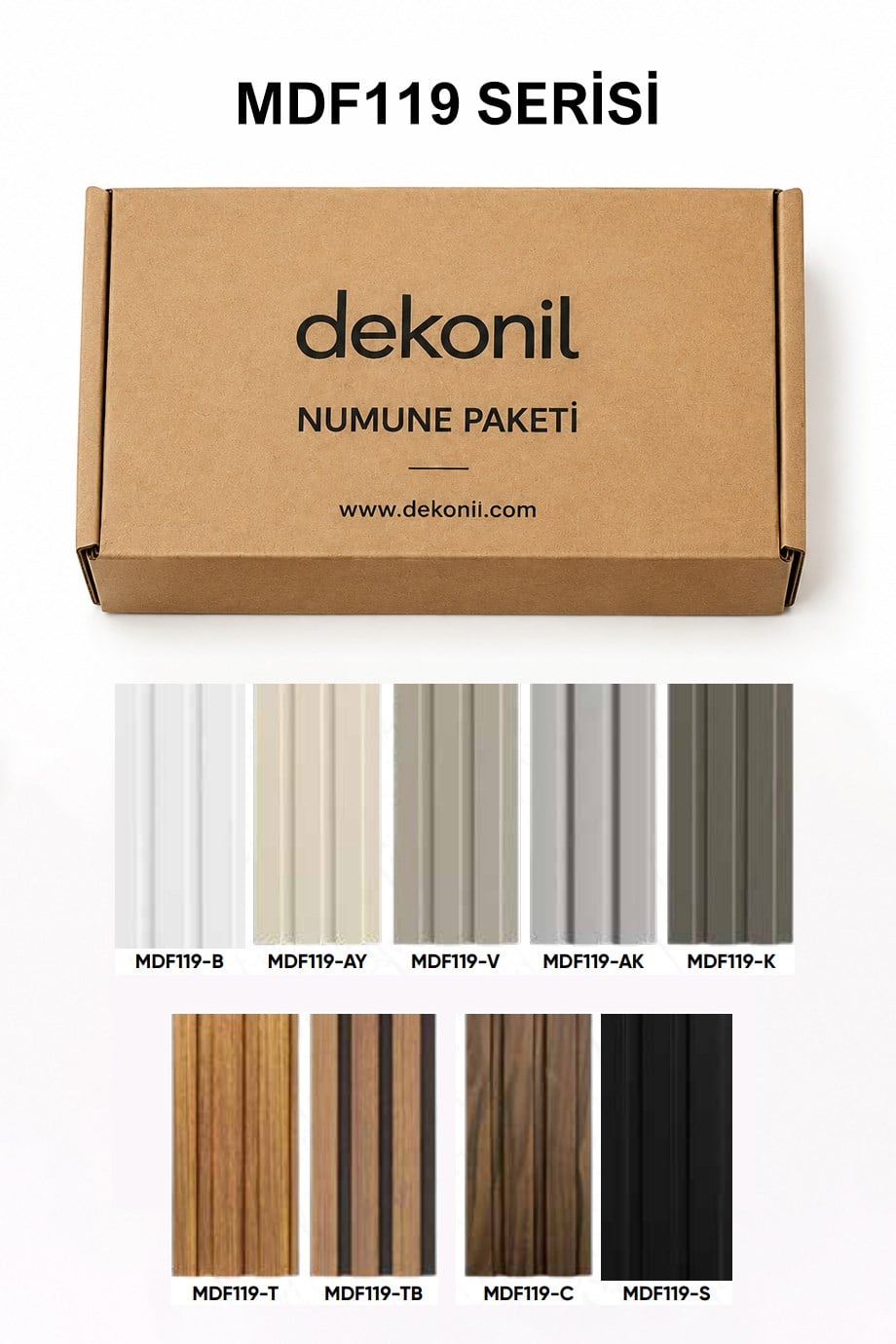 Dekonil MDF Lambri Numune Paketi