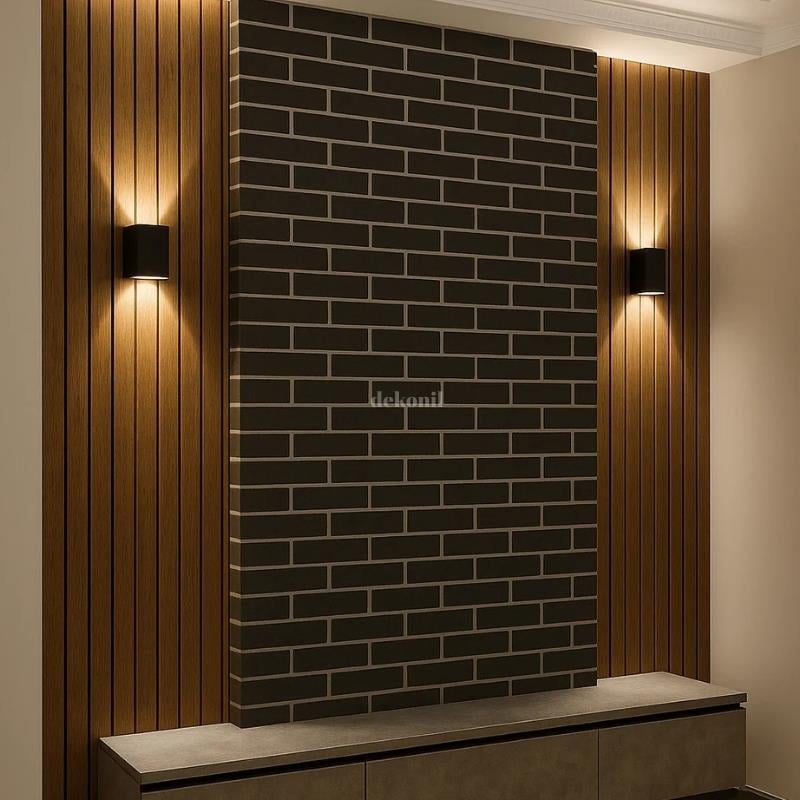 Dekonil Siyah Square Aplik 10*10cm