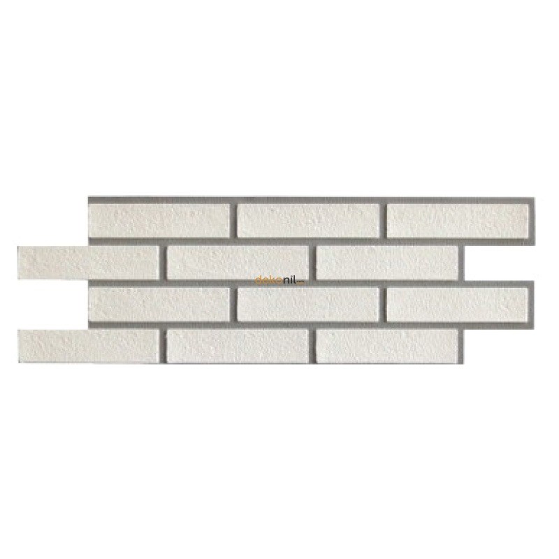 Dekonil Tuğla Duvar Paneli Beyaz Gri 25*77 cm