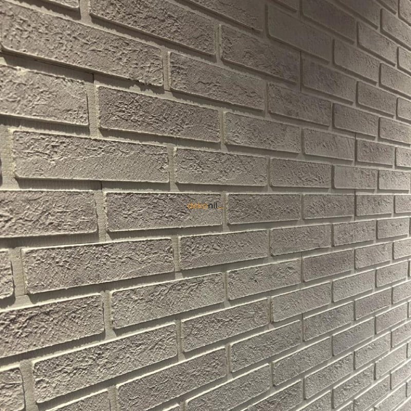 Dekonil Tuğla Duvar Paneli Beyaz Gri 25*77 cm