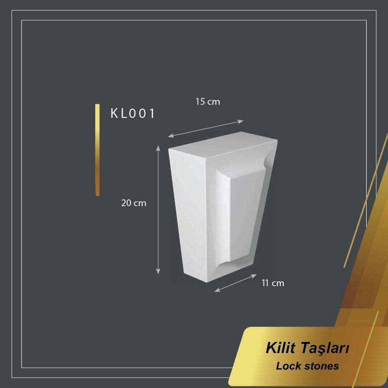 Dekoratif Poliüretan Badastrol 15*20cm