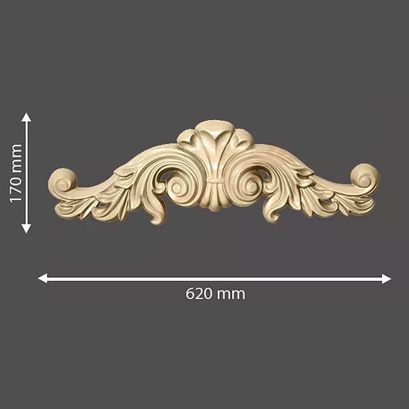 Dekoratif Poliüretan Boyanabilir Kapı Tacı 62 cm | Dekonil