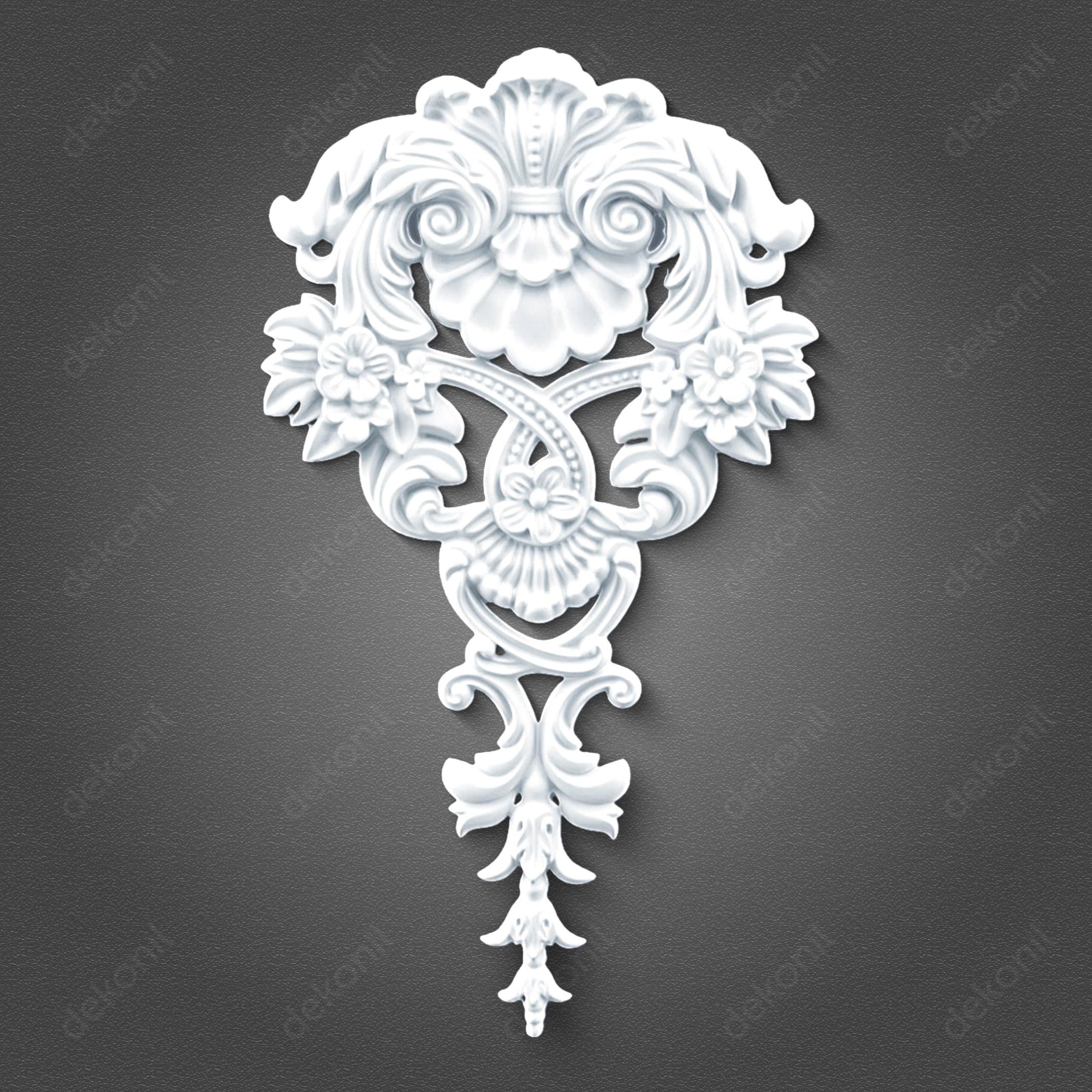 Dekoratif Poliüretan Boyanabilir Motif 52*30 cm