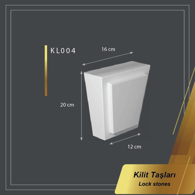 Dekoratif Poliüretan Kilit Taşı 16*20cm