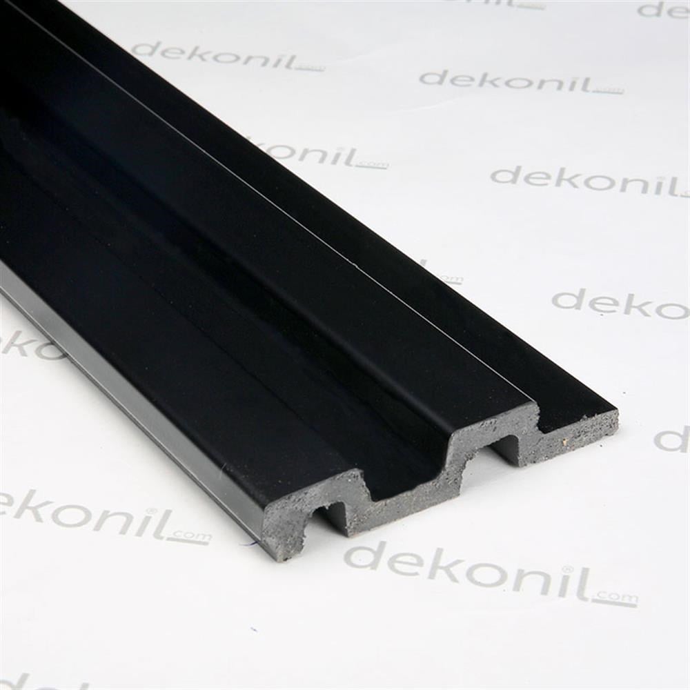 Dekoratif Siyah Duvar ve Tavan Lambri 12cm