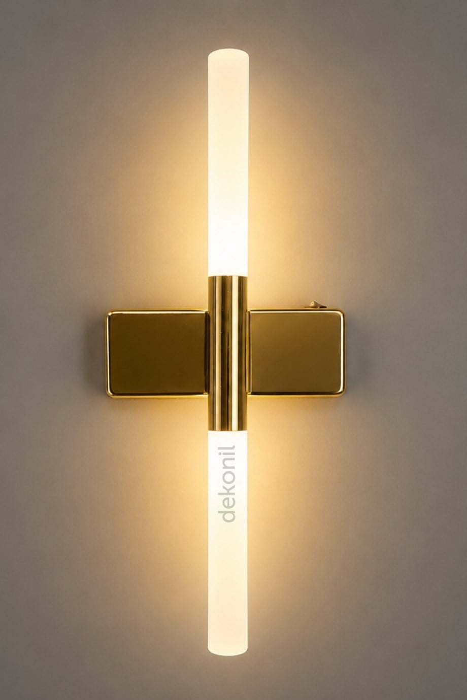 Dekorise Pilli ve Elektrikli Kullanılabilen Gold LED Duvar Aplik