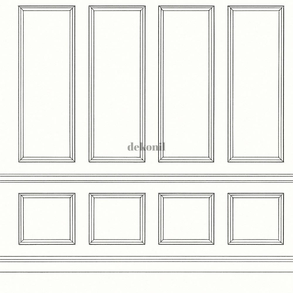 Destan 4cm Boyanabilir Bordürlü  Hazır Kesilmiş Duvar Çıtası Paketi 8'li