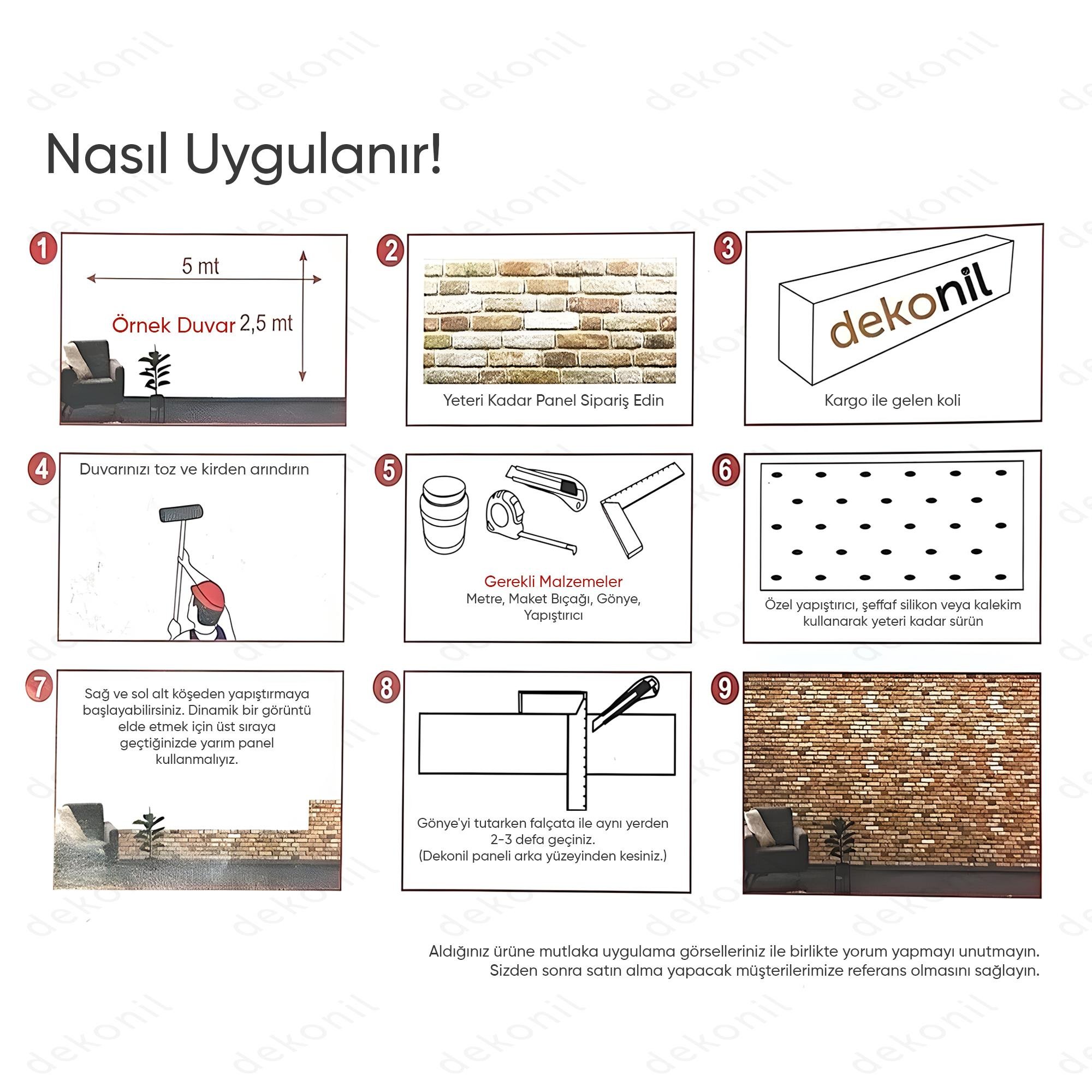 Doğal Taş EPS Duvar Paneli 50*120 cm