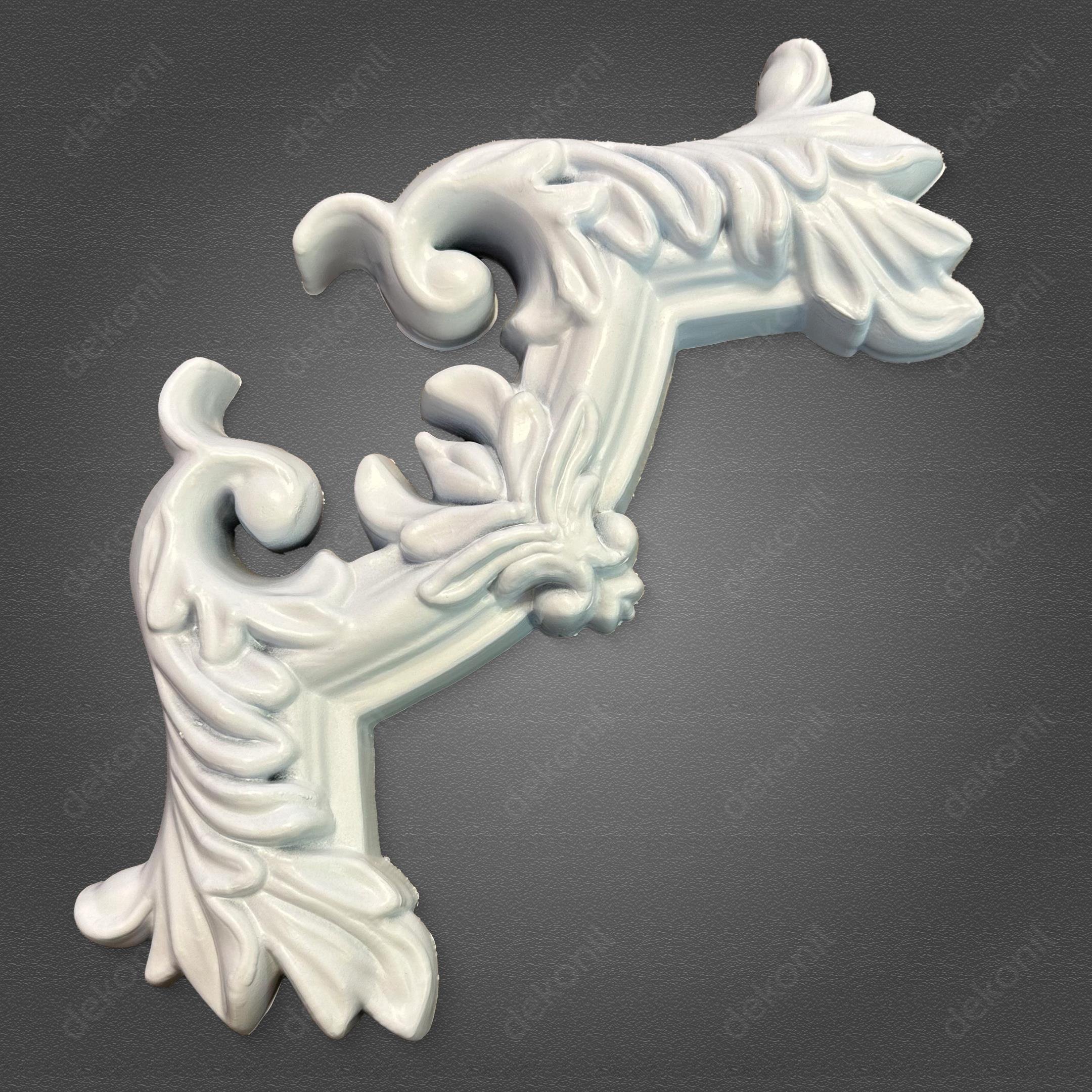 Wall Lath Interlaced Şah Ps Corner Motif 4cm