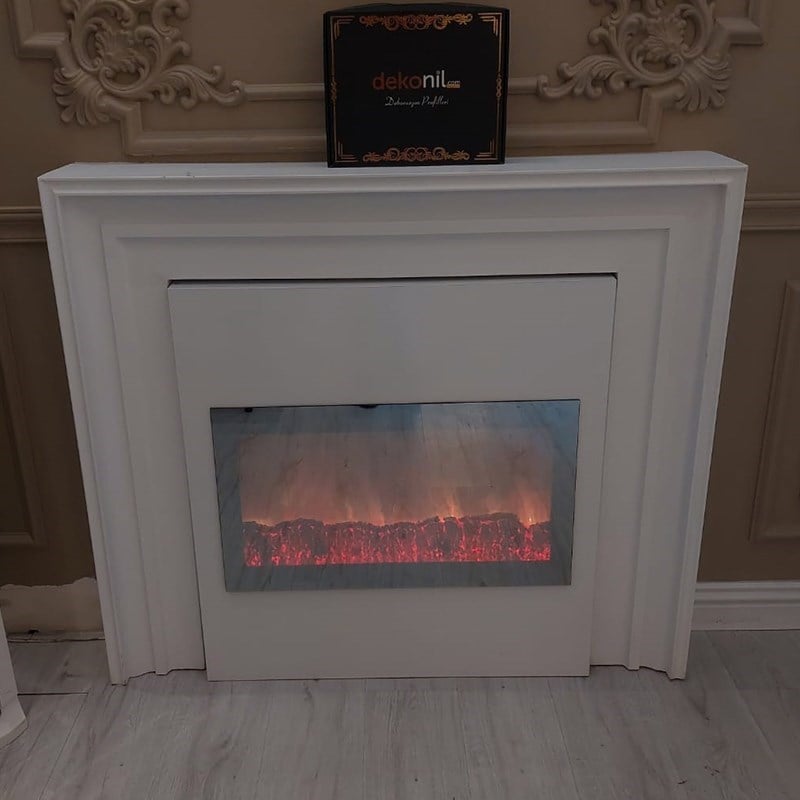 Elektrikli Yapay Şömine Haznesi Ses Efektli 70x40 cm