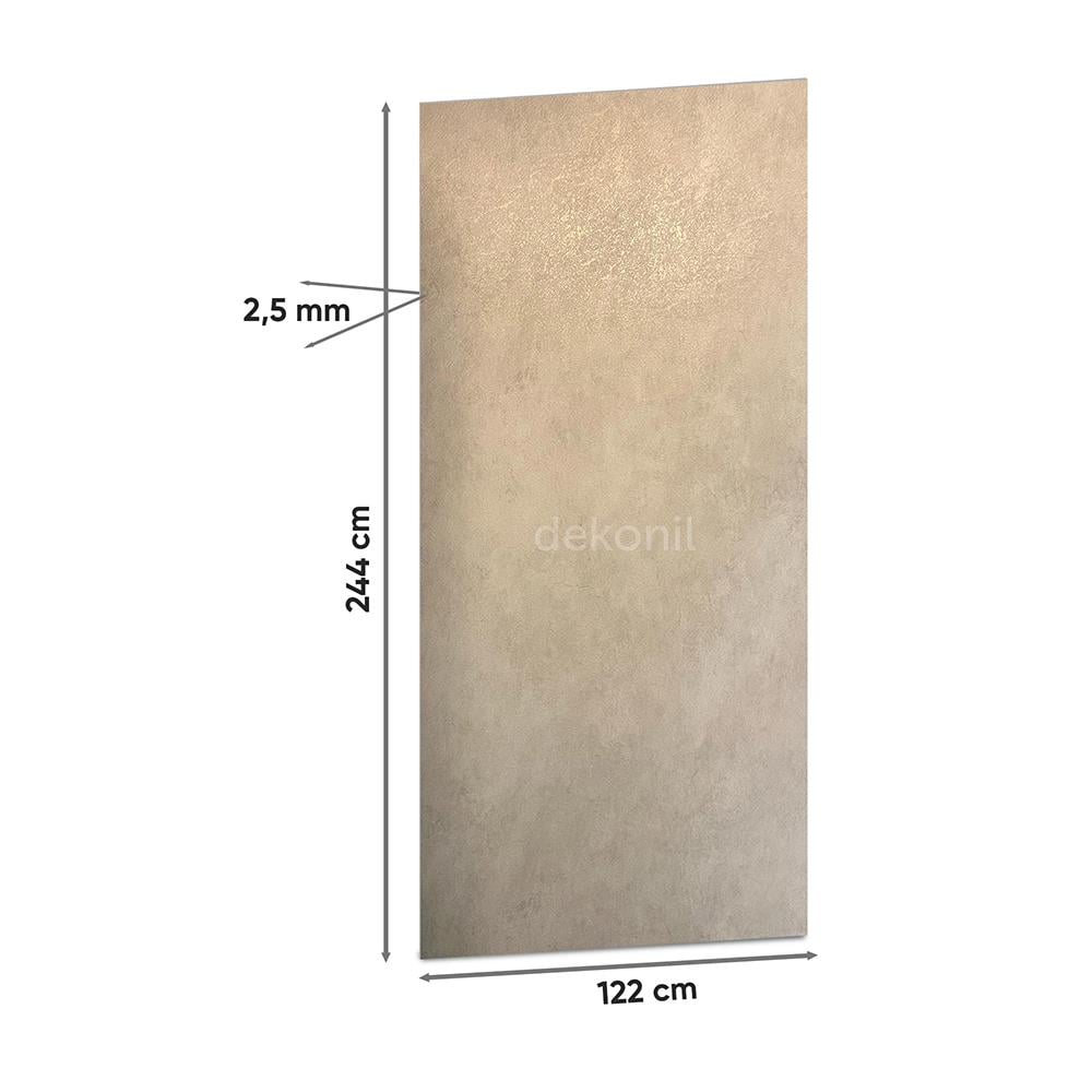 Emboss Beige Mermer Desenli Pvc Duvar Paneli 122*244cm