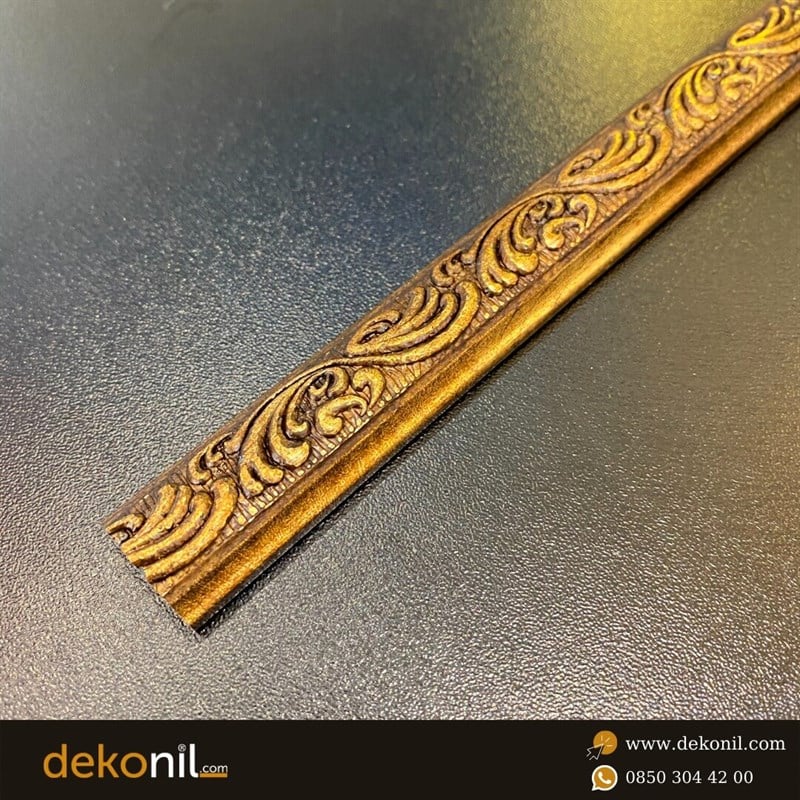 Eskitme İşlemeli Duvar ve Tavan Çıtası 2cm l Dekonil