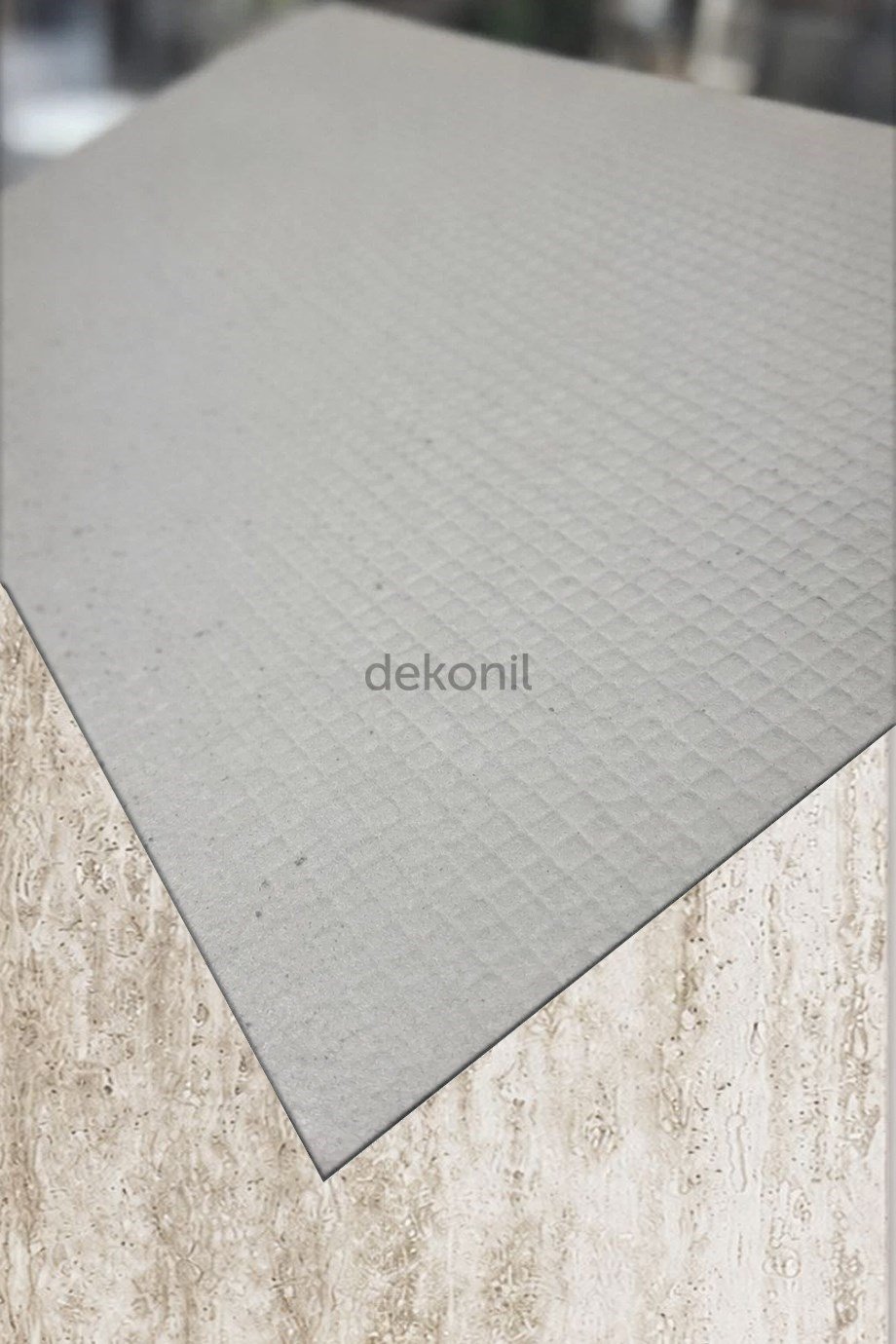 Fildişi Traverten Desenli Flex Stone İnce Esnek Doğal Taş Panel 50*100 cm