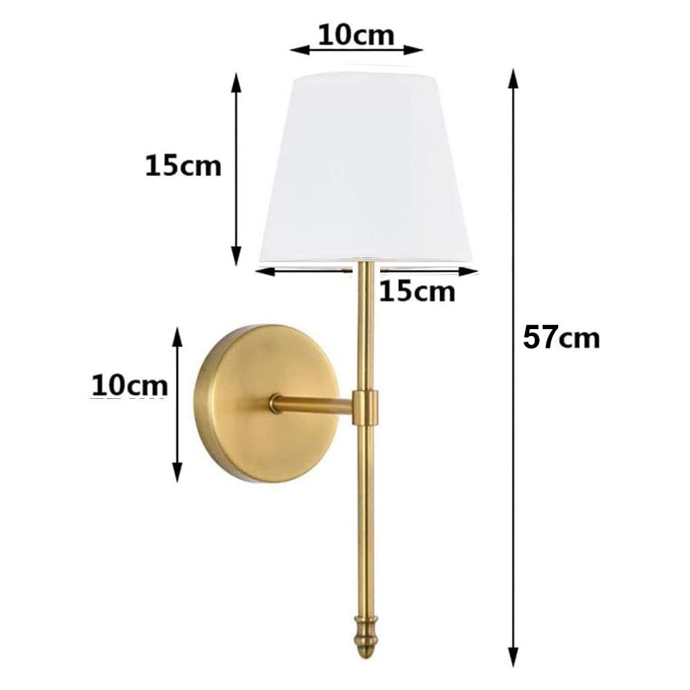 Gold Abajur Şapkalı Şarjlı Kablosuz LED Aplik