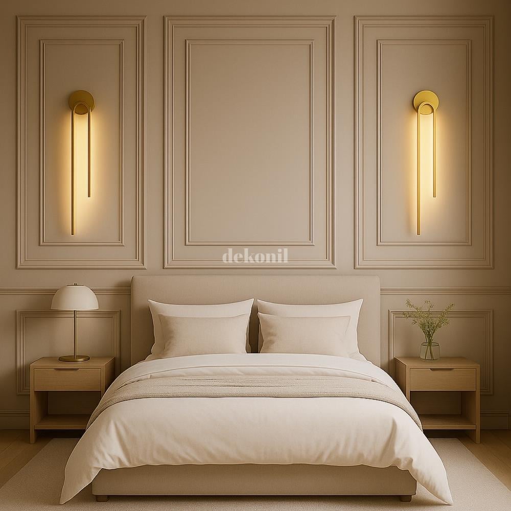 Gold Ingis Abajur Şarjlı Kablosuz LED Aplik